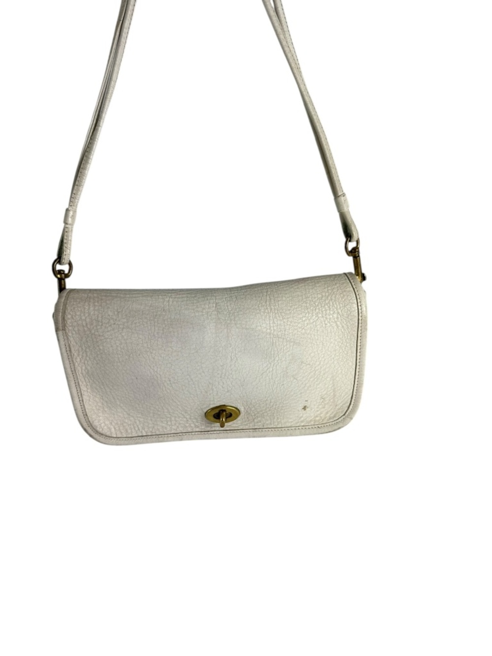 Ultra Rare Vintage COACH Bonnie Cashin Basic White Leather Shoulder Bag 1970s - Picture 3 of 16